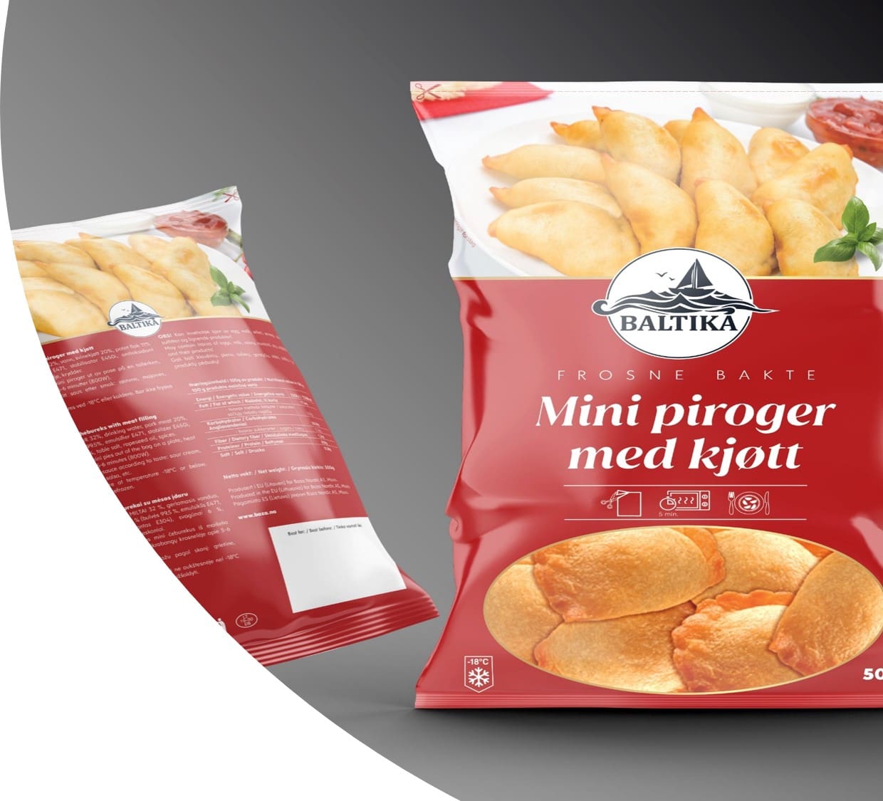 Mini Pirog Mini Piroger med Kjøtt - Baza